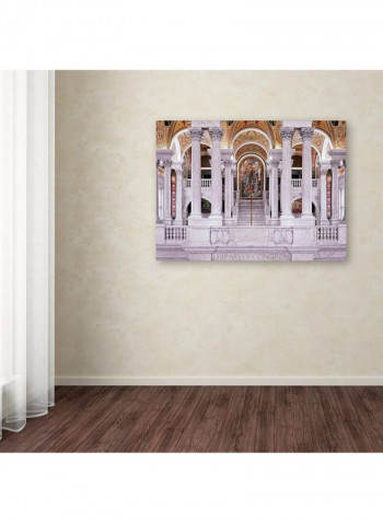 Library Of Congress Canvas Wall Art Multicolour 18 x 24inch