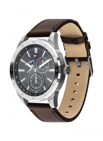Men's Leather Analog Wrist Watch 1791637