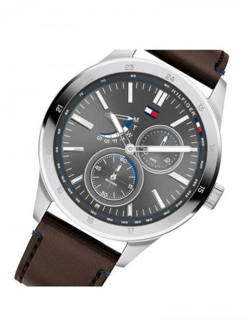 Men's Leather Analog Wrist Watch 1791637
