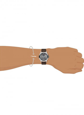 Men's Leather Analog Wrist Watch 1791637