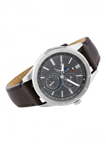 Men's Leather Analog Wrist Watch 1791637