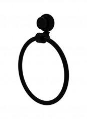 Venus Collection Twist Accent Towel Ring Matte Black
