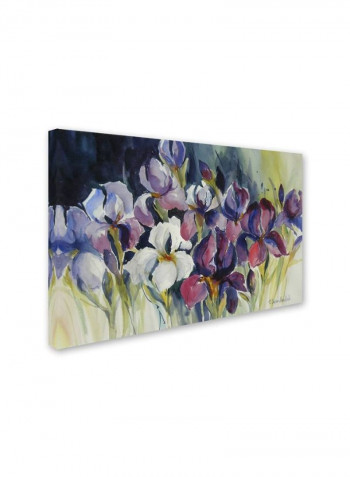 White Iris Artwork Canvas Wall Art Multicolour 16 x 24inch