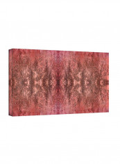 Natural Damask Gallery Wrapped Canvas Wall Art Black/Grey 12 x 24inch