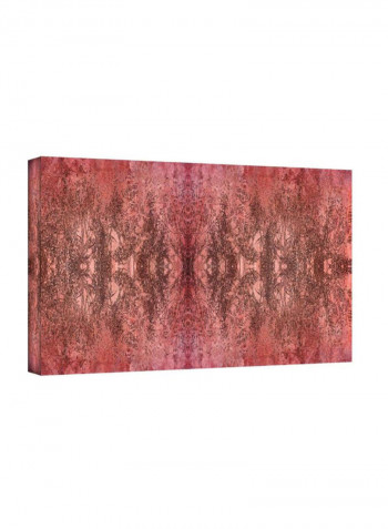 Natural Damask Gallery Wrapped Canvas Wall Art Black/Grey 12 x 24inch