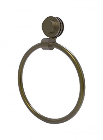 Venus Collection Dotted Accent Towel Ring Grey 6x6x7.5inch