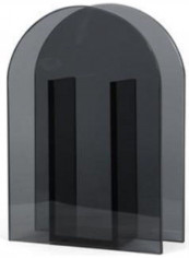 Flower Arrangement Glass Arch Vase Black/Transparent