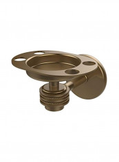Wall Mounted Tumbler And Toothbrush Holder Golden 4.5x3.5x3inch