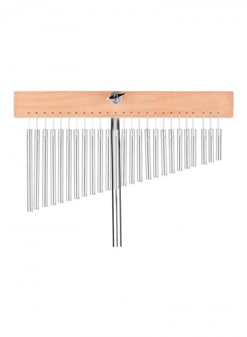 25-Bell Single-Row Bar Chimes With Adjustable Mounting Stand
