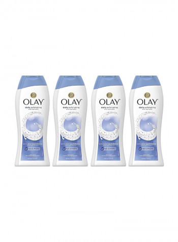 4-Piece Daily Exfoliating With Sea Salts Body Wash 22ounce