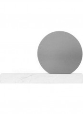 Glass Marble Metal Ring Screen Ornaments Grey