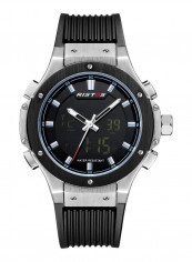 Men's Double Display Round Dial Quartz Watch NNSB03701299