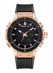 Men's Quartz Double Display Round Dial Watch NNSB03701300