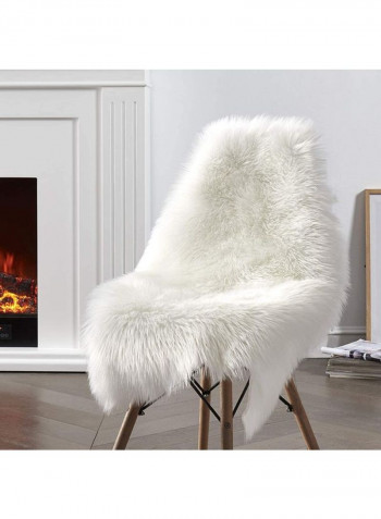 Ultra-Luxurious Fluffy Faux Fur Area Rug White