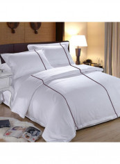 3-Piece Duvet Set Cotton White 114 X 96inch reviews 3-Piece Duvet Set Cotton White 114 X 96inch