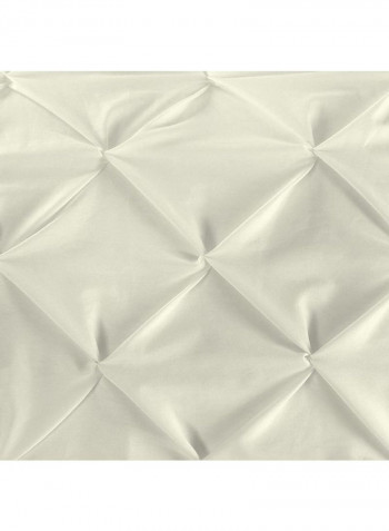 3-Piece Duvet Cover Set Cotton Beige 102 x 86inch