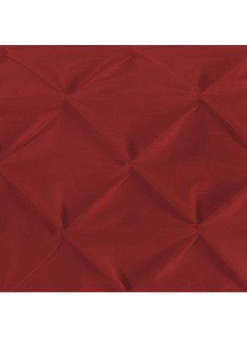 3-Piece Duvet Cover Set Cotton Red 78 X  78inch