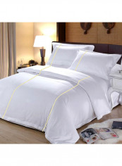 3-Piece Duvet Set Cotton White 53 X 78inch reviews 3-Piece Duvet Set Cotton White 53 X 78inch