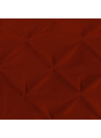 3-Piece Duvet Cover Set Cotton Red 53 X  78inch