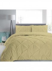 3-Piece Duvet Cover Set Cotton Beige 102 x 86inch
