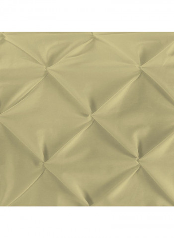 3-Piece Duvet Cover Set Cotton Beige 102 x 86inch