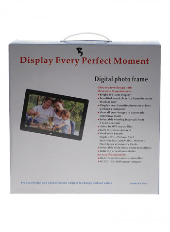Digital Photo Frame White 37.8x7.5x35centimeter
