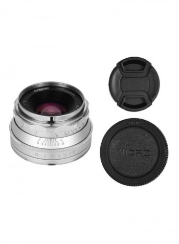 Manual Focus Wide Angle Fisheye Lens 5.5x3.8cm Silver