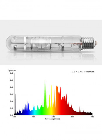 600W Ceramic Metal Halide E40 Bulb Clear 32.00 x 7.00 x 9.00cm