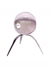 Crystal Ball Decorative Accessory Silver/Clear 17x15x9cm
