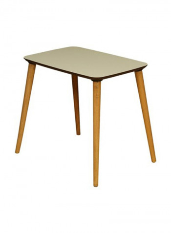 3-Piece Deni Nesting Table Set Cream 45x55x45centimeter
