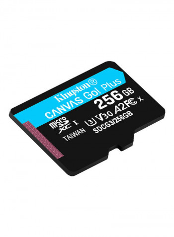 Canvas Go! Plus Micro SDXC I Memory Card 256GB Black/Blue/White
