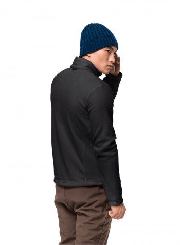 Full Zipper Moonrise Jacket أسود