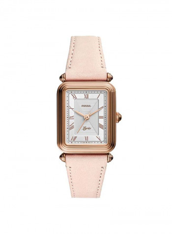 Women's Leather Analong Wrist Watch ES4718
