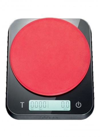 Bistro Barista Scale Black/Red 12.9x15.7x3centimeter