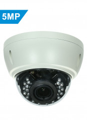 5 MP HD Dome POE 2.8 - 12mm 4X Optical Manual Zoom Internal Focusing Len IP CCTV Camera