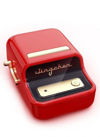Wireless BT Thermal Label Maker Sticker Printer with RFID Recognition Red