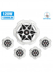 LU-L11-95 120W LEDs Ceiling Light Silver 27.50x9.50x27.50cm