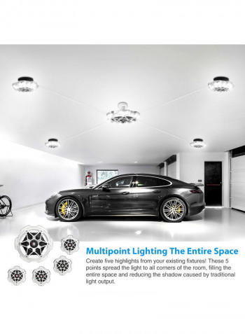 LU-L11-95 120W LEDs Ceiling Light Silver 27.50x9.50x27.50cm