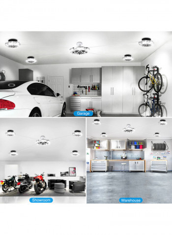 LU-L11-95 120W LEDs Ceiling Light Silver 27.50x9.50x27.50cm