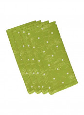 4-Piece Dorothy Dot Geometric Printed Polyester Napkin Green 19x19x19inch