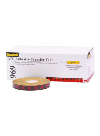 6-Piece Adhesive Transfer Tape Red/Black/Yellow