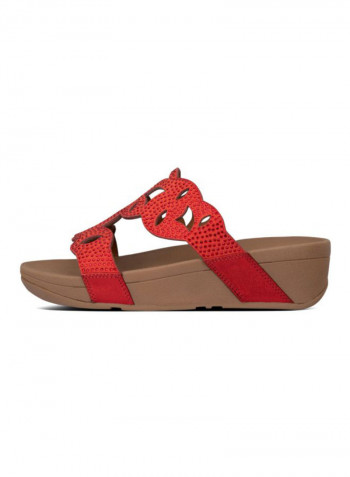 Elora Crystal Slides Red