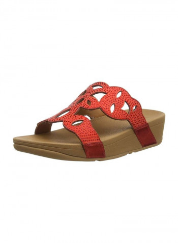 Elora Crystal Slides Red