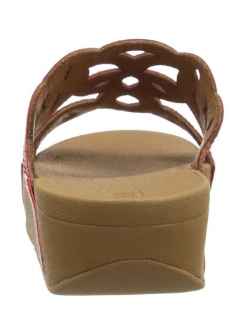 Elora Crystal Slides Red