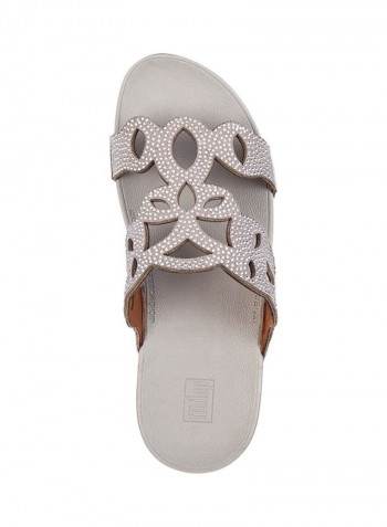 Elora Crystal Slides Silver