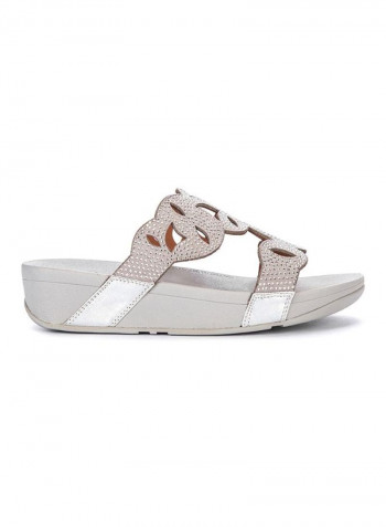 Elora Crystal Slides Silver