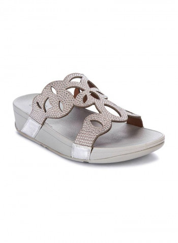Elora Crystal Slides Silver