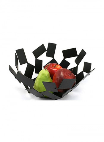 Fruit Serving Bowl Black 10.8x10.8x5inch