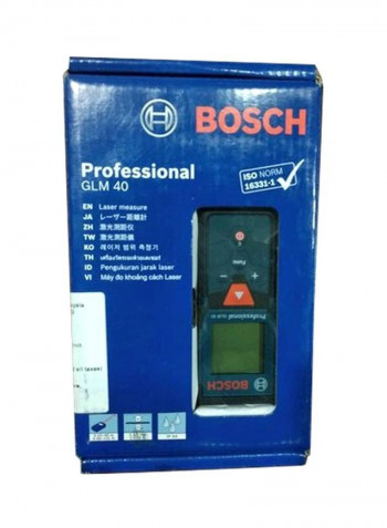 GLM 40 Professional Laser Measure Blue/Black