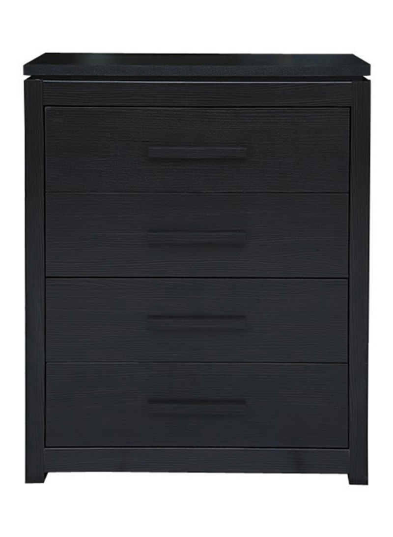 Hoover11 Chest Of 4 Drawers Dark Brown 80x99x40centimeter